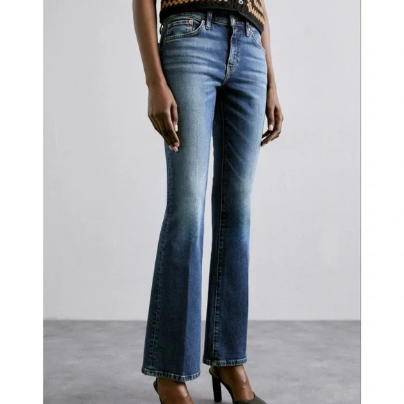 RE/DONE
MIDRISE BABY - BOOTCUT JEANS - AZZURRO - Picture 1 of 12